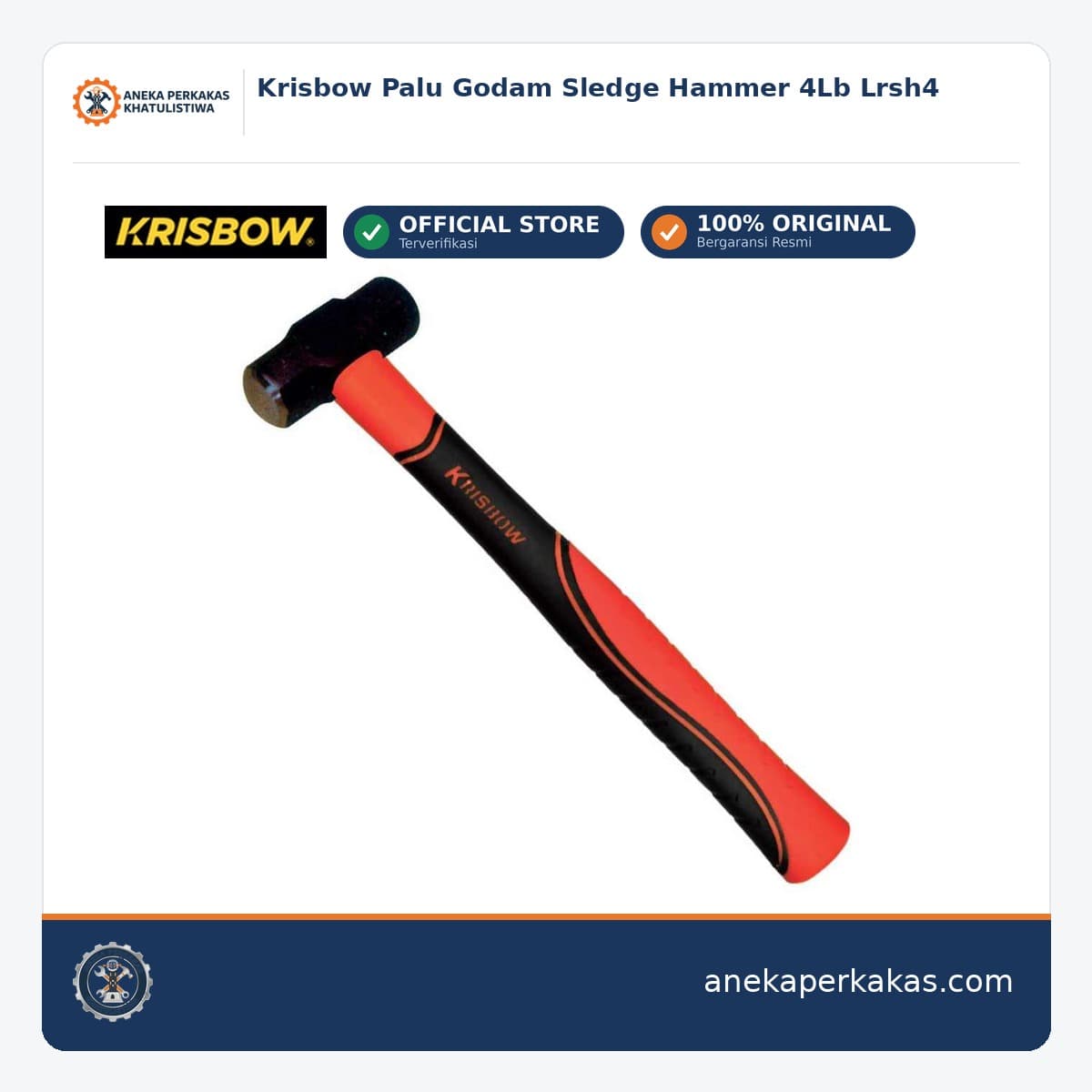Krisbow Palu Godam Sledge Hammer 4Lb Lrsh4