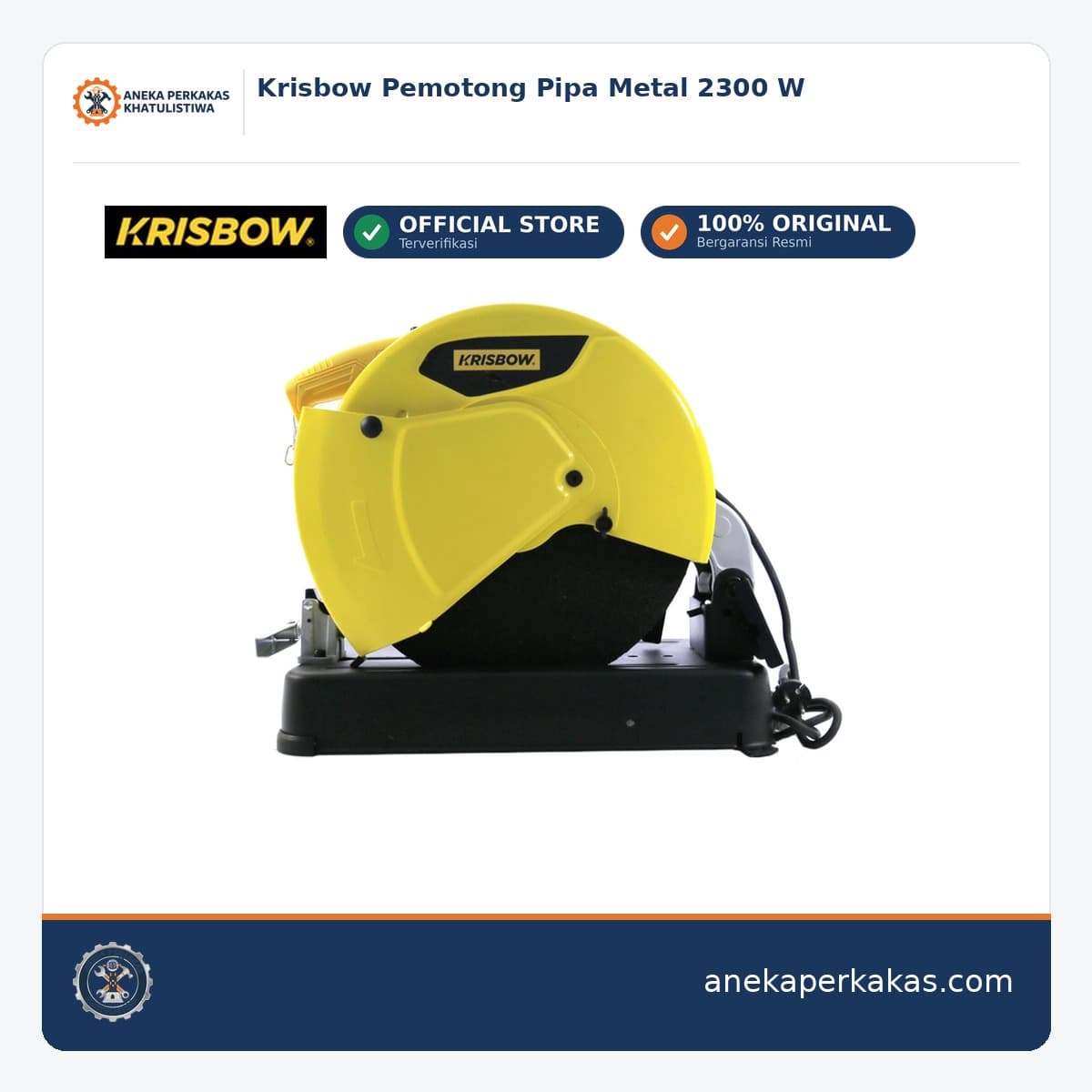 Krisbow Pemotong Pipa Metal 2300 W