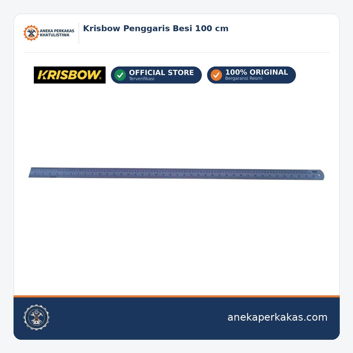 Krisbow Penggaris Besi 100 cm