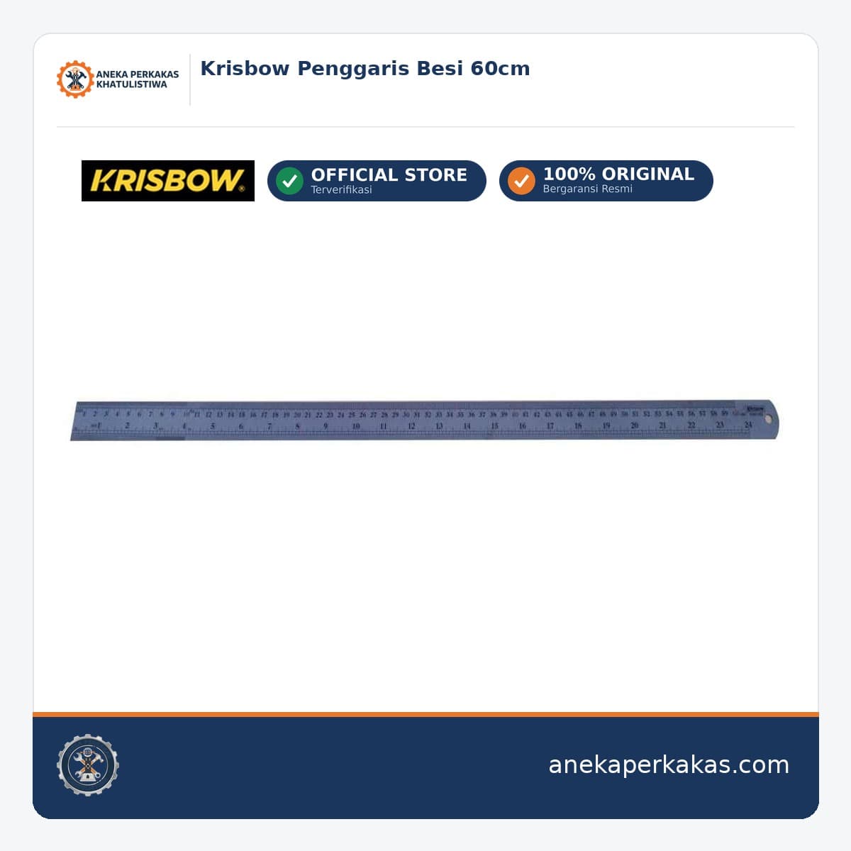 Krisbow Penggaris Besi 60cm