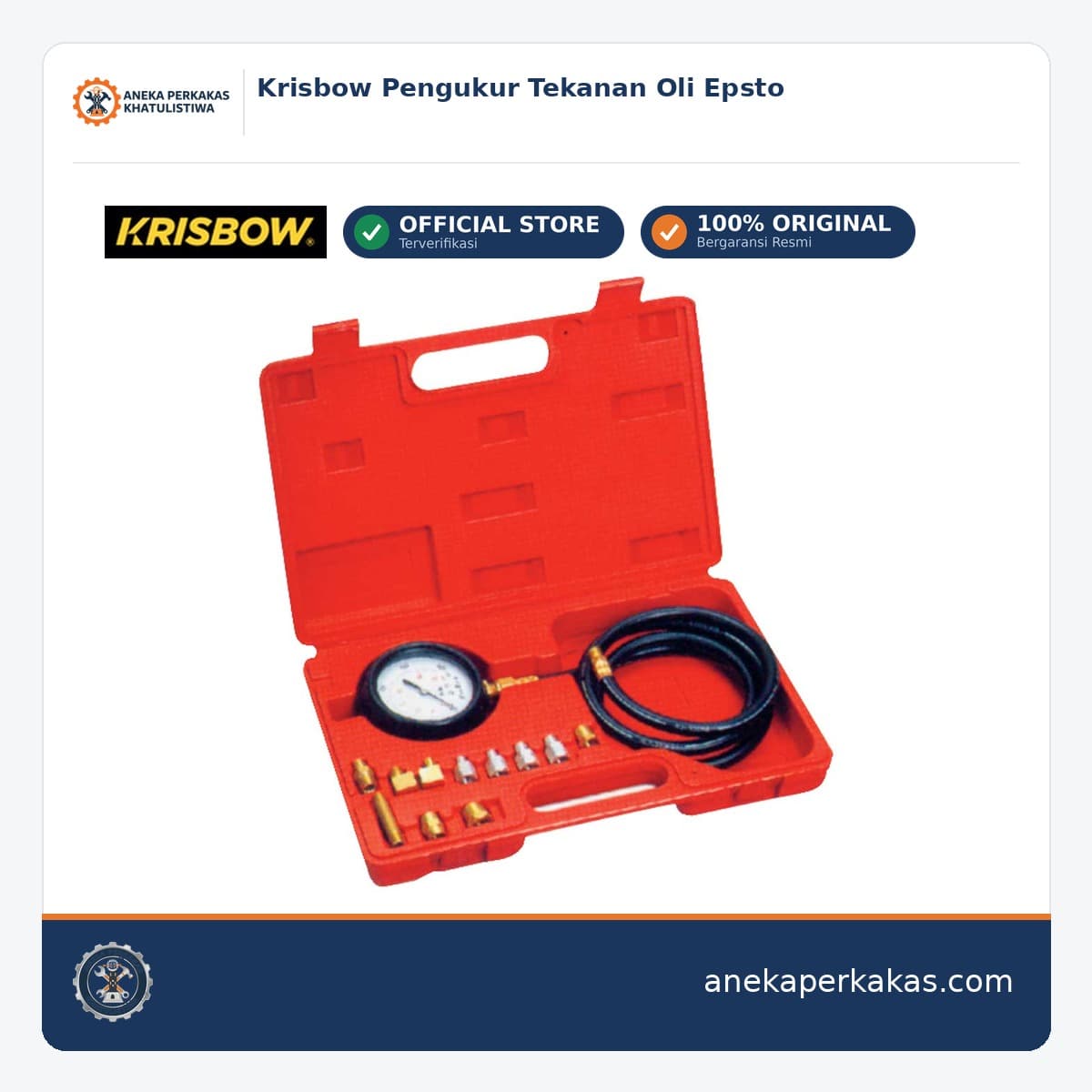 Krisbow Pengukur Tekanan Oli Epsto