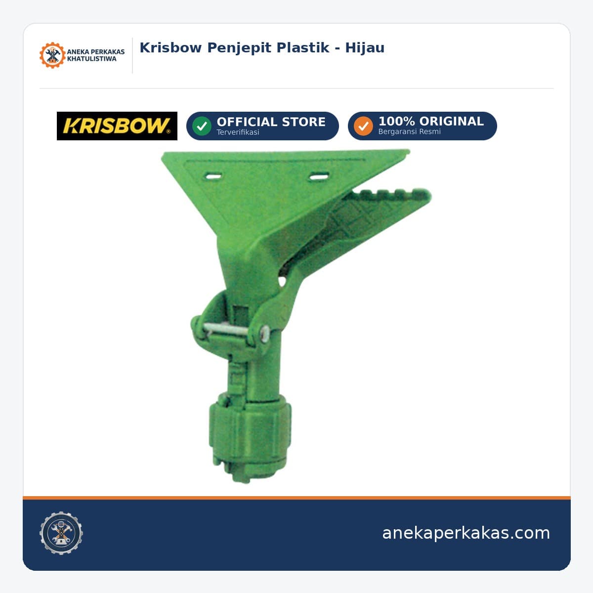 Krisbow Penjepit Plastik - Hijau