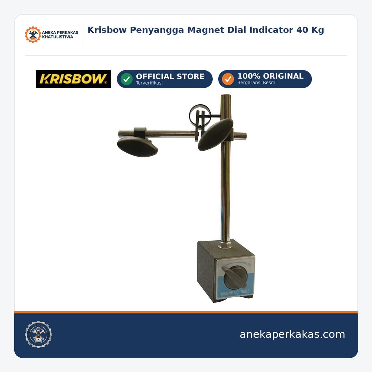 Krisbow Penyangga Magnet Dial Indicator 40 Kg