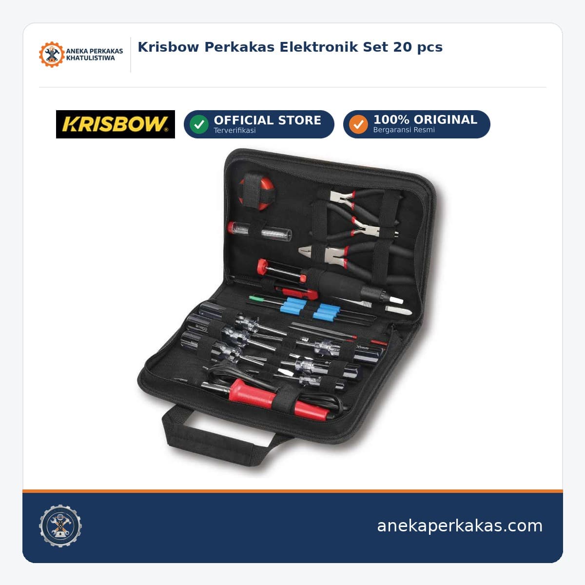 Krisbow Perkakas Elektronik Set 20 pcs