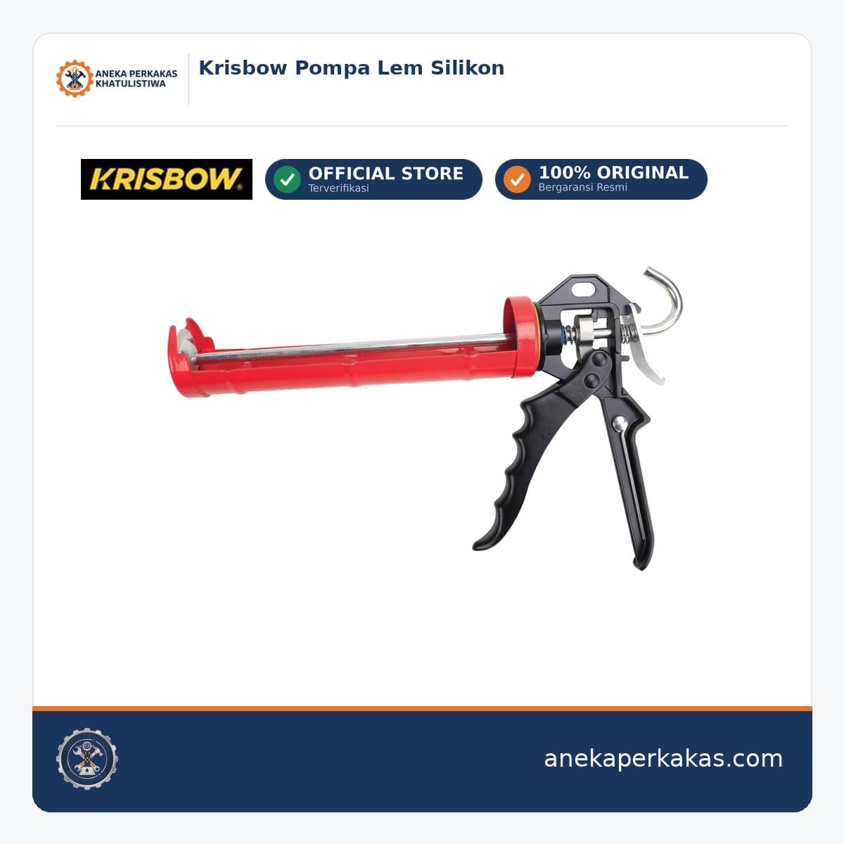 Krisbow Pompa Lem Silikon