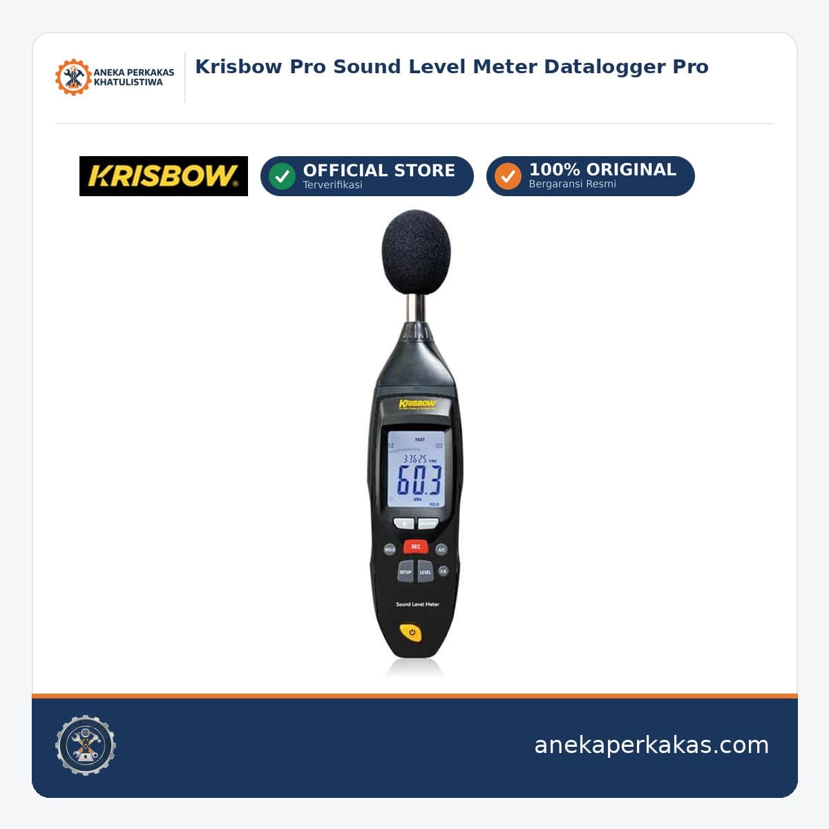 Krisbow Pro Sound Level Meter Datalogger Pro