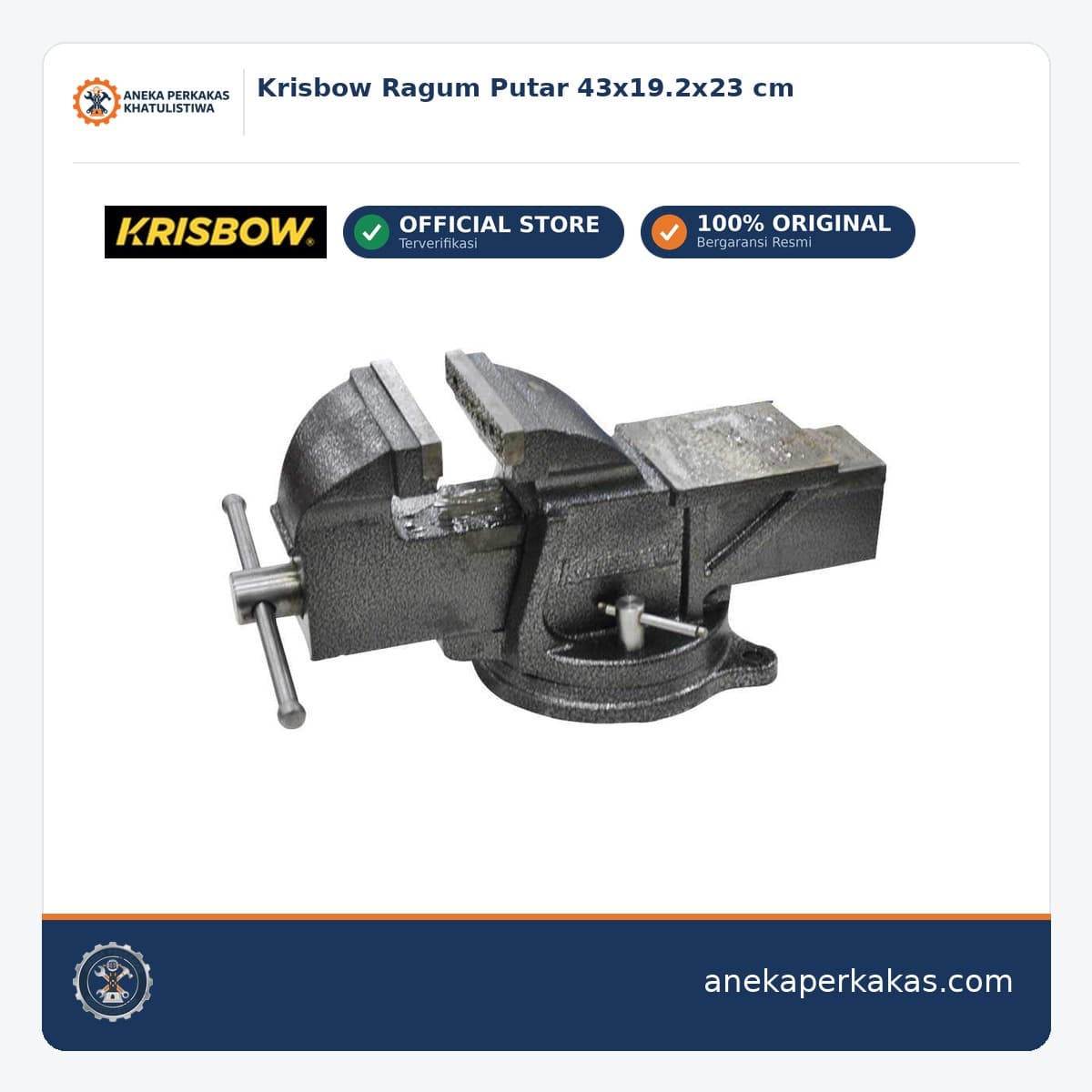 Krisbow Ragum Putar 43x19.2x23 cm