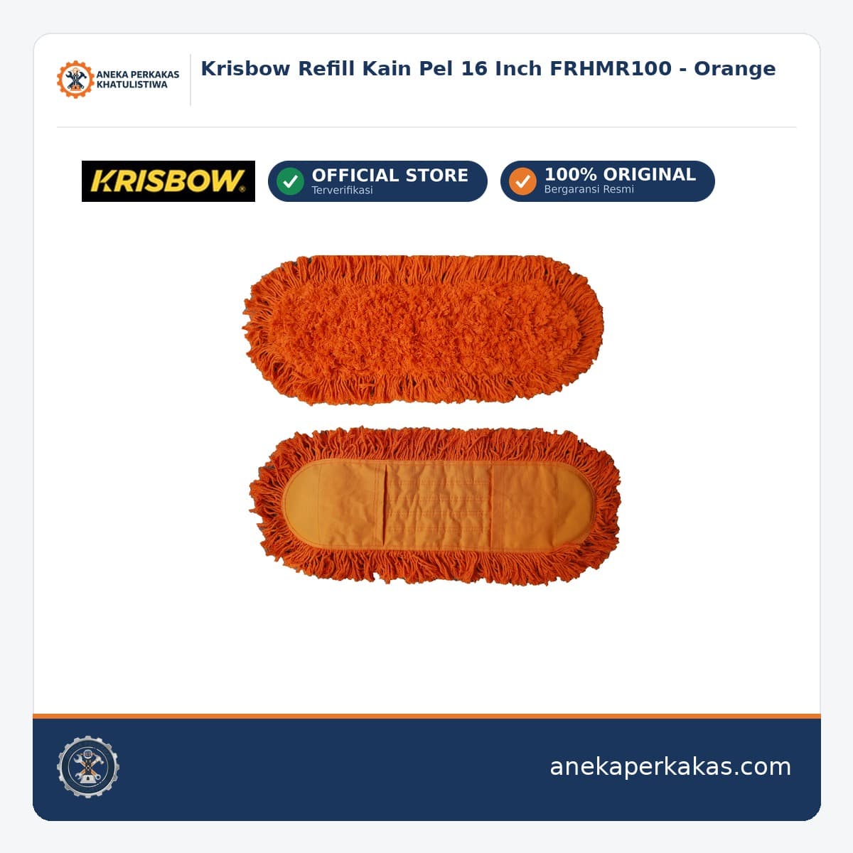 Krisbow Refill Kain Pel 16 Inch FRHMR100 - Orange