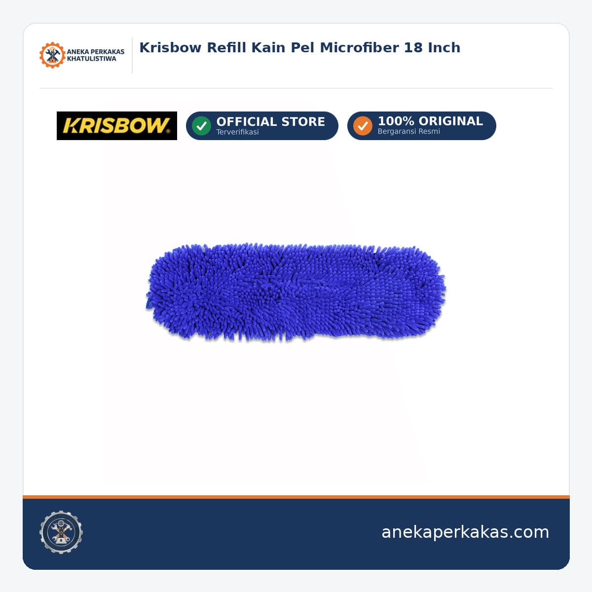 Krisbow Refill Kain Pel Microfiber 18 Inch