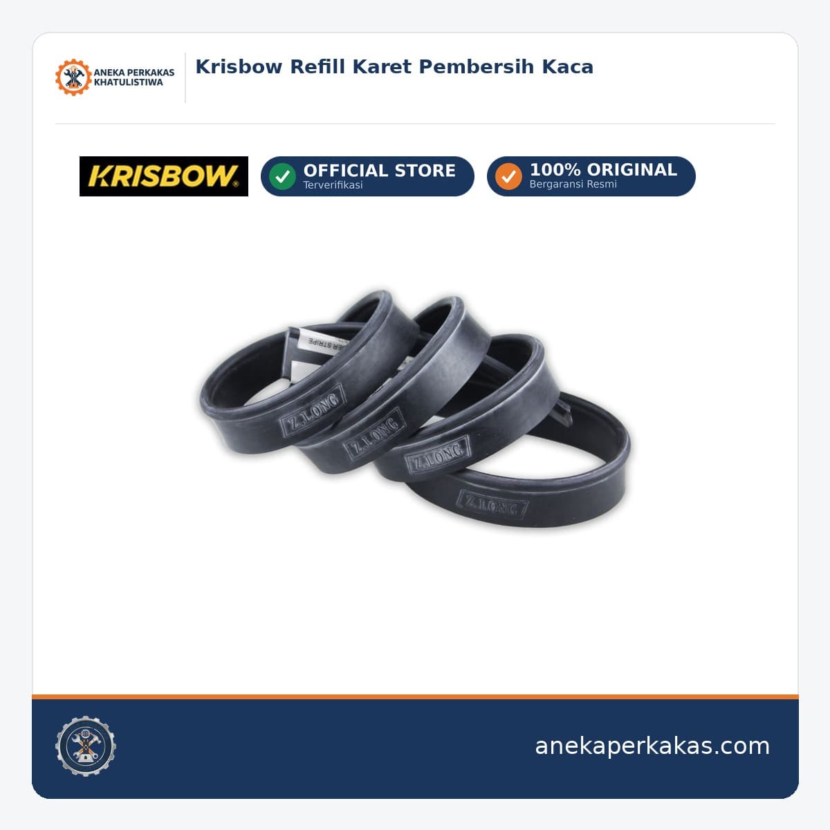 Krisbow Refill Karet Pembersih Kaca