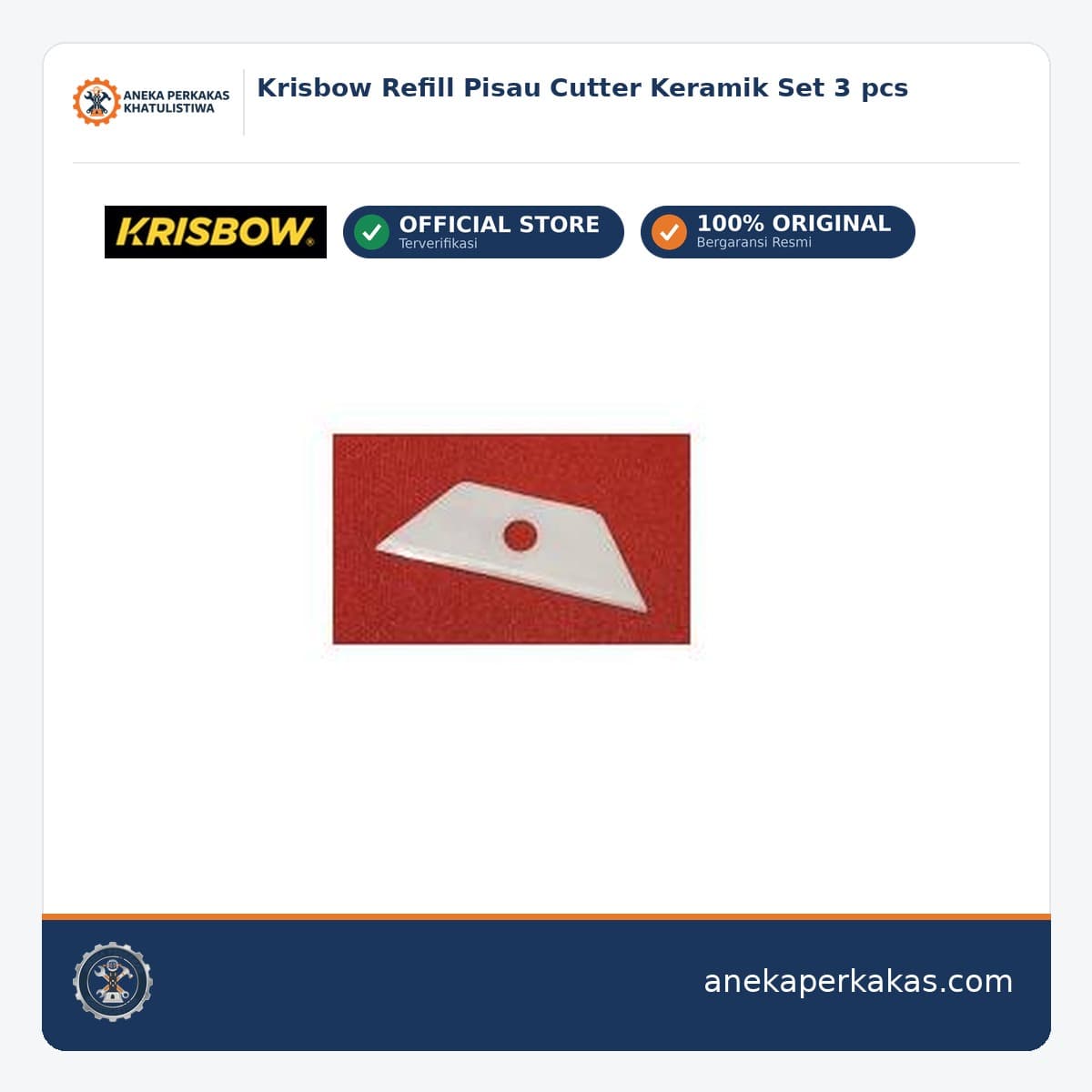 Krisbow Refill Pisau Cutter Keramik Set 3 pcs