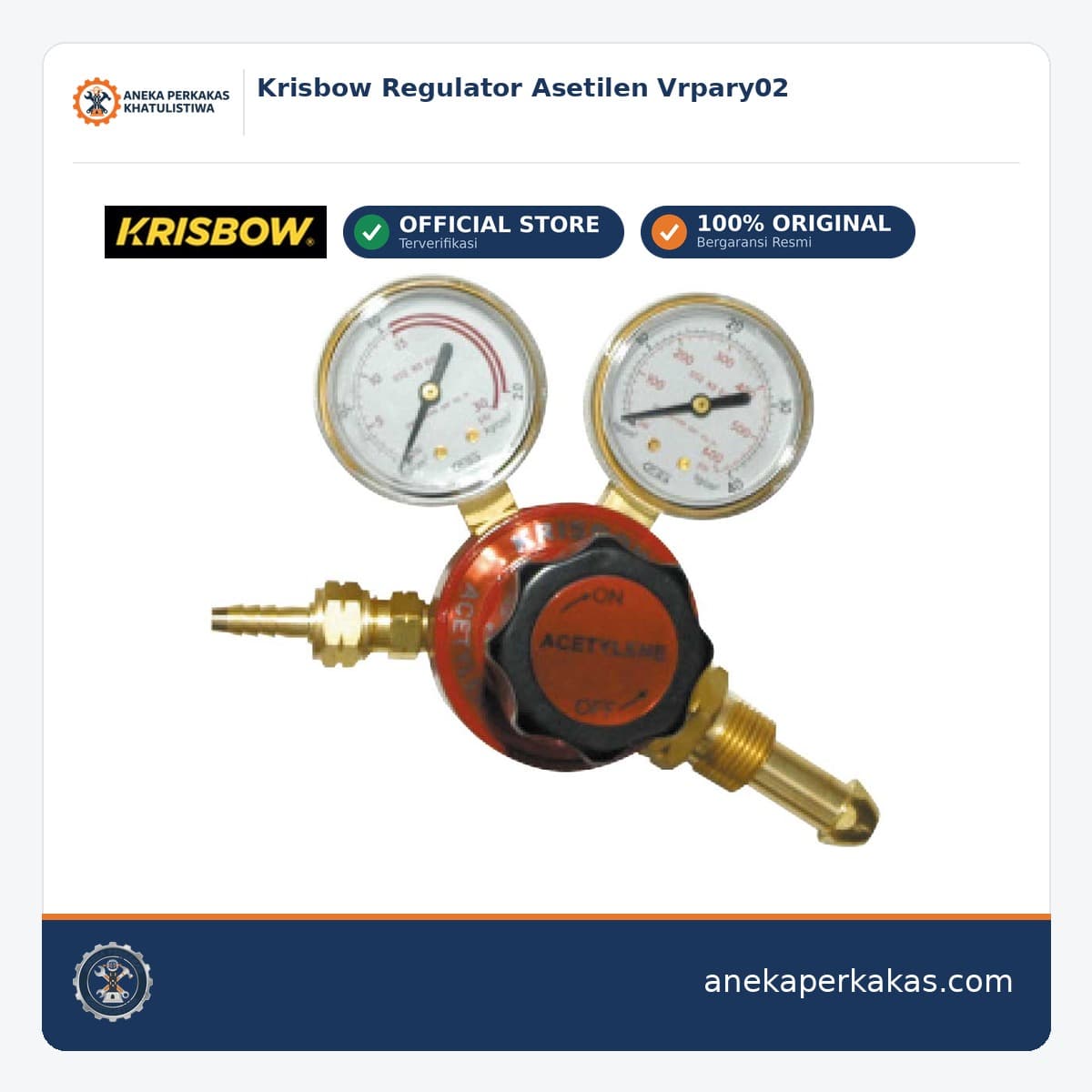 Krisbow Regulator Asetilen Vrpary02