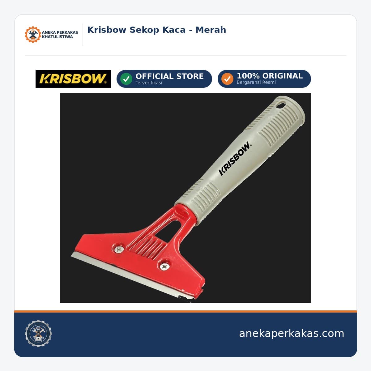 Krisbow Sekop Kaca - Merah