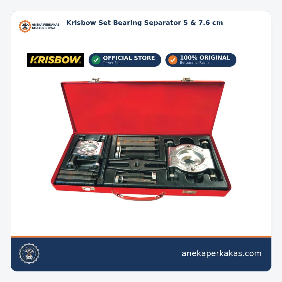Krisbow Set Bearing Separator 5 & 7.6 cm