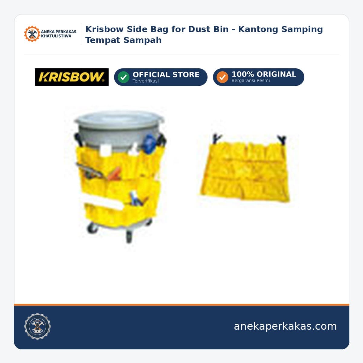 Krisbow Side Bag for Dust Bin - Kantong Samping Tempat Sampah