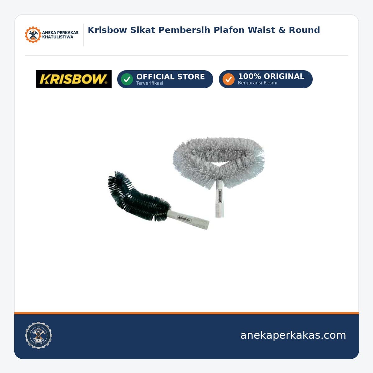 Krisbow Sikat Pembersih Plafon Waist & Round