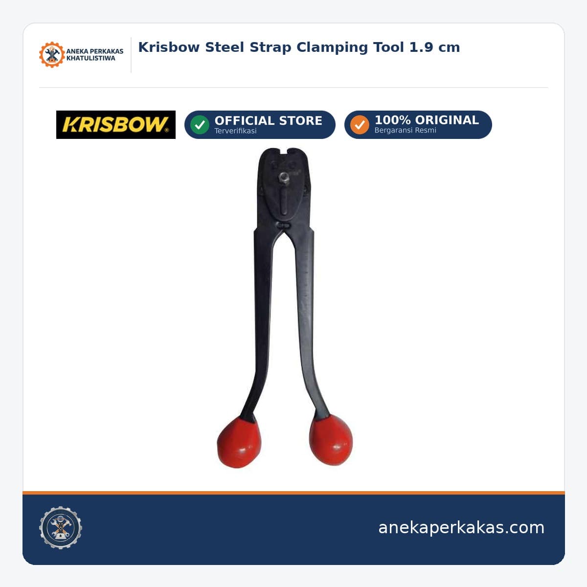 Krisbow Steel Strap Clamping Tool 1.9 cm