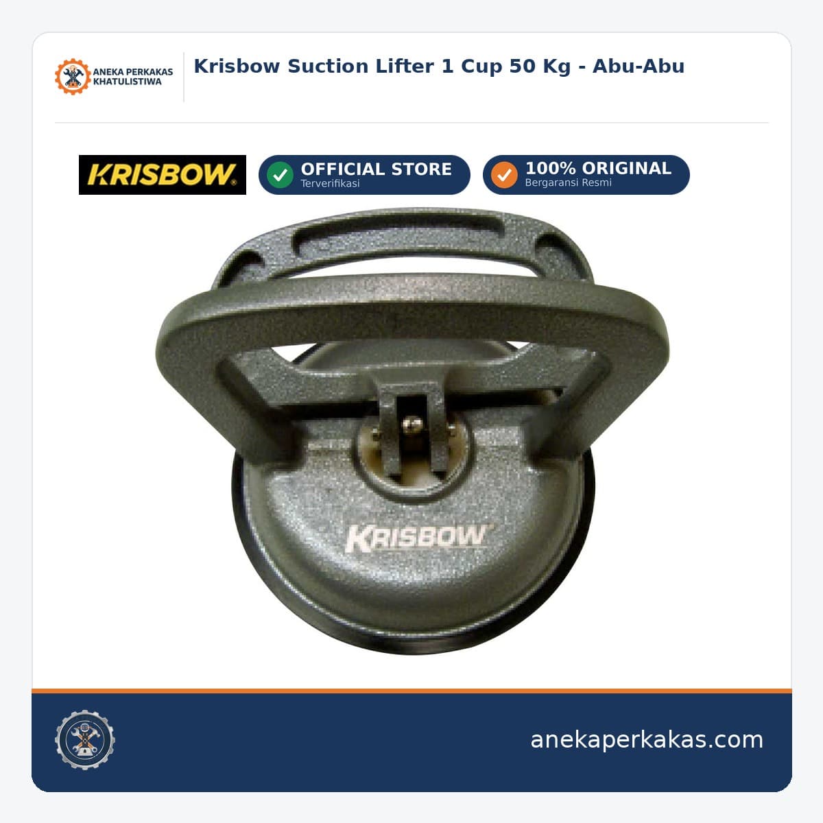 Krisbow Suction Lifter 1 Cup 50 Kg - Abu-Abu