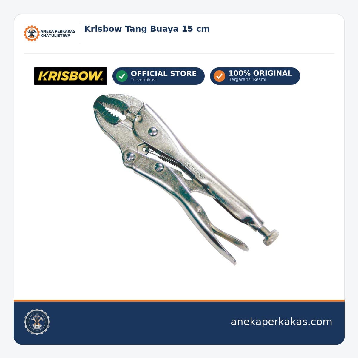 Krisbow Tang Buaya 15 cm