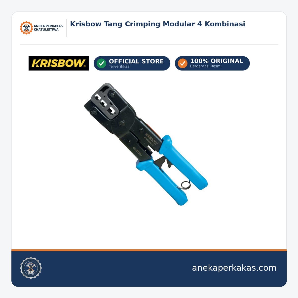Krisbow Tang Crimping Modular 4 Kombinasi