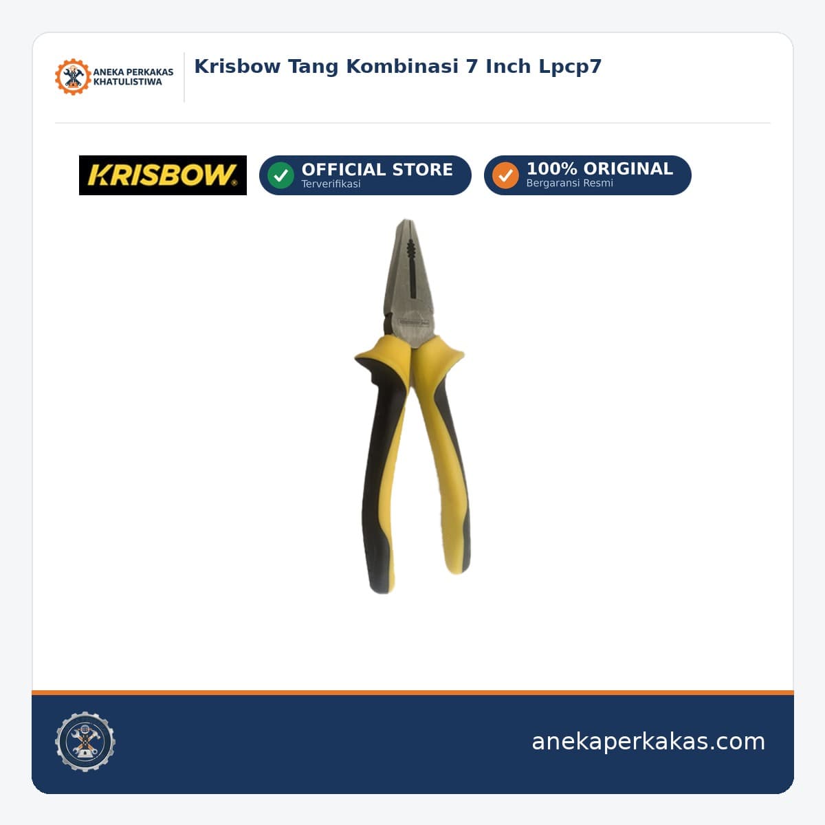 Krisbow Tang Kombinasi 7 Inch Lpcp7