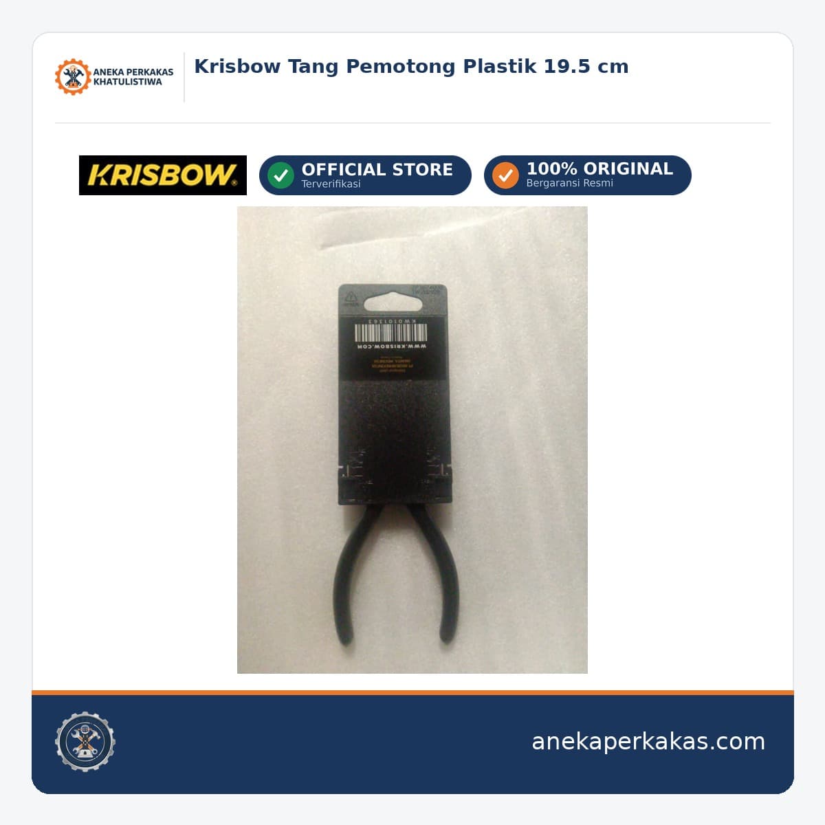 Krisbow Tang Pemotong Plastik 19.5 cm