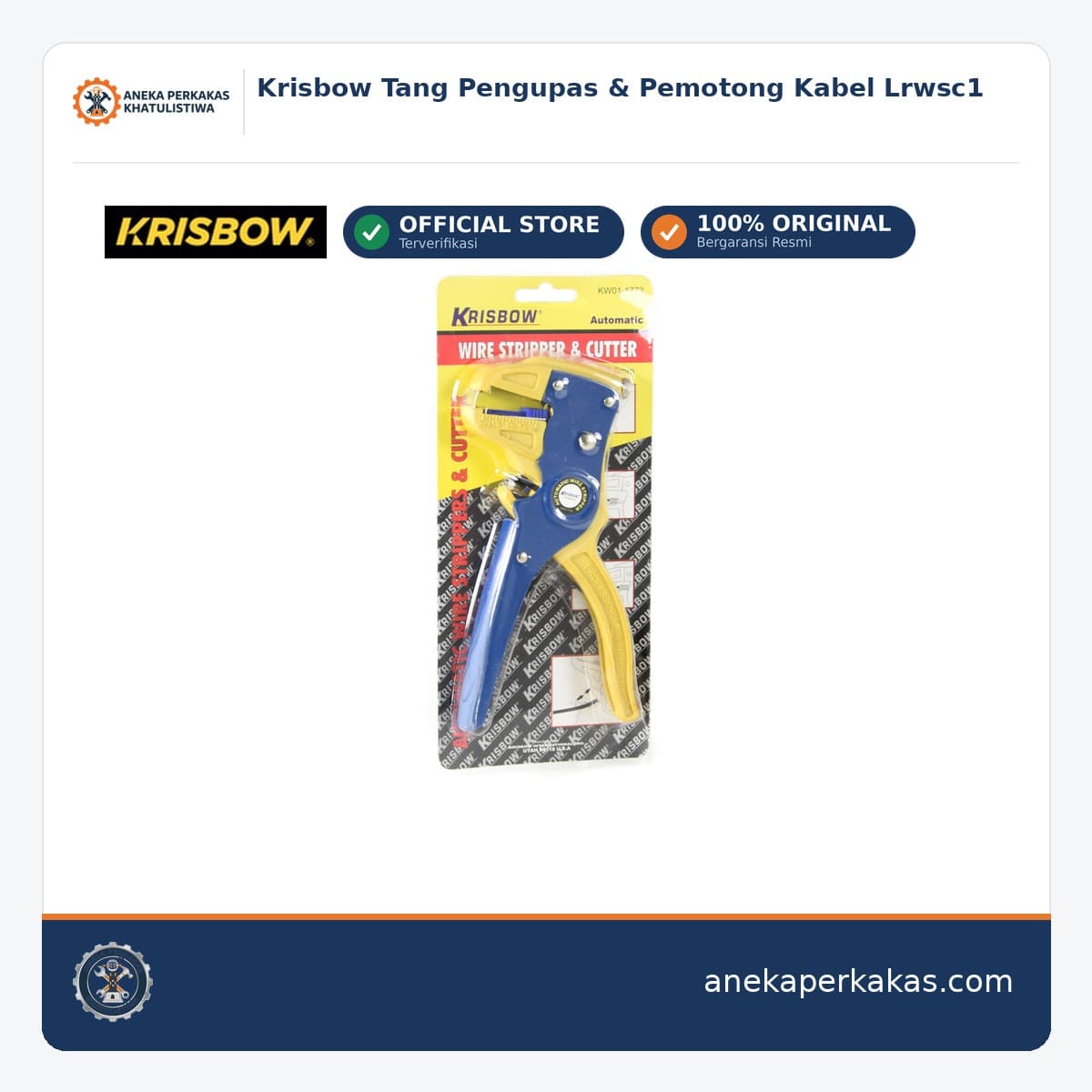 Krisbow Tang Pengupas & Pemotong Kabel Lrwsc1
