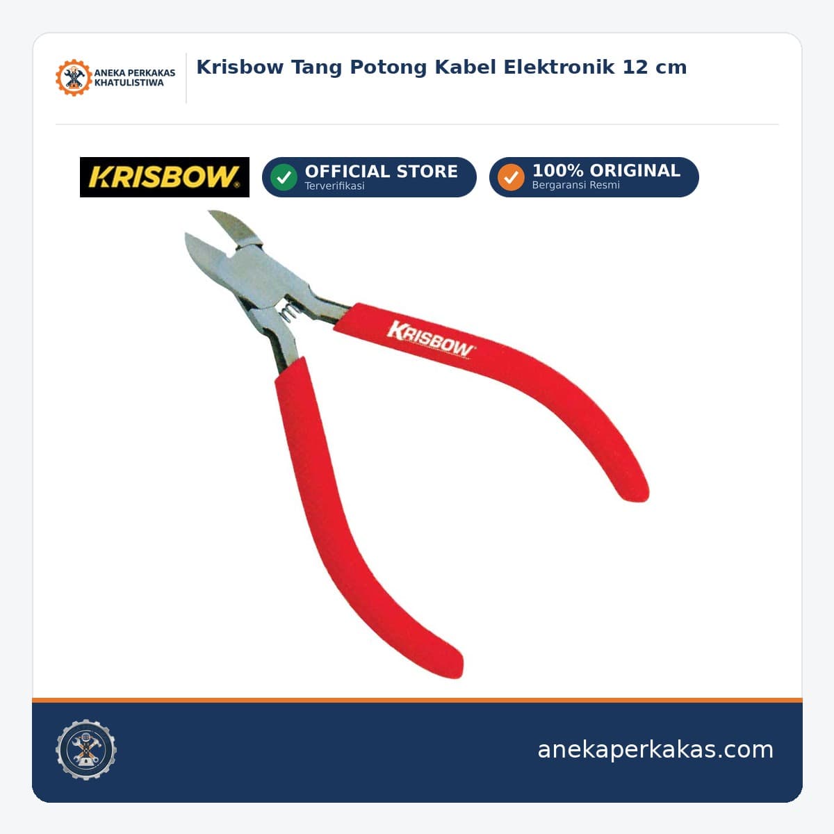 Krisbow Tang Potong Kabel Elektronik 12 cm