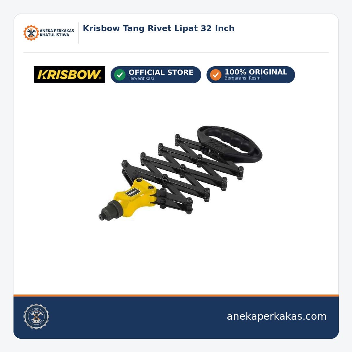 Krisbow Tang Rivet Lipat 32 Inch