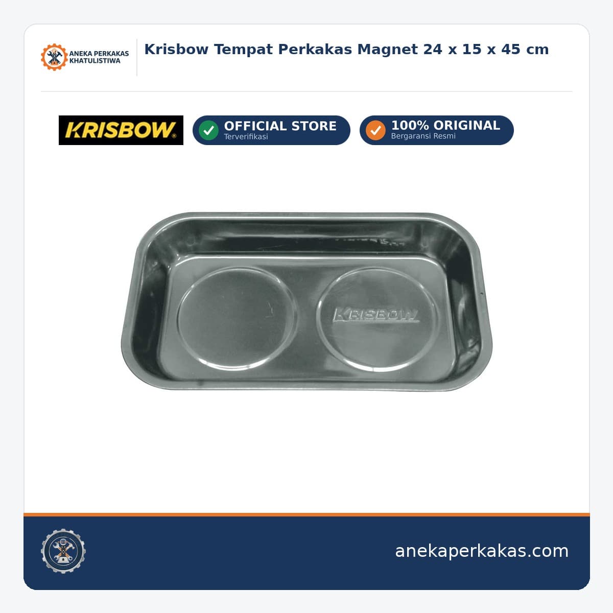 Krisbow Tempat Perkakas Magnet 24 x 15 x 45 cm