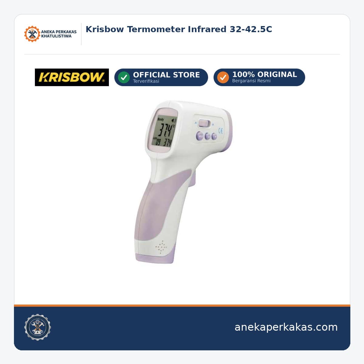 Krisbow Termometer Infrared 32-42.5C