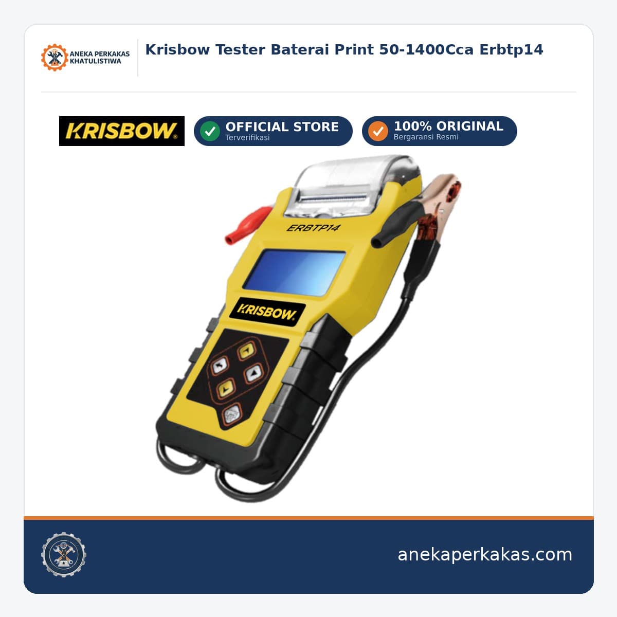 Krisbow Tester Baterai Print 50-1400Cca Erbtp14