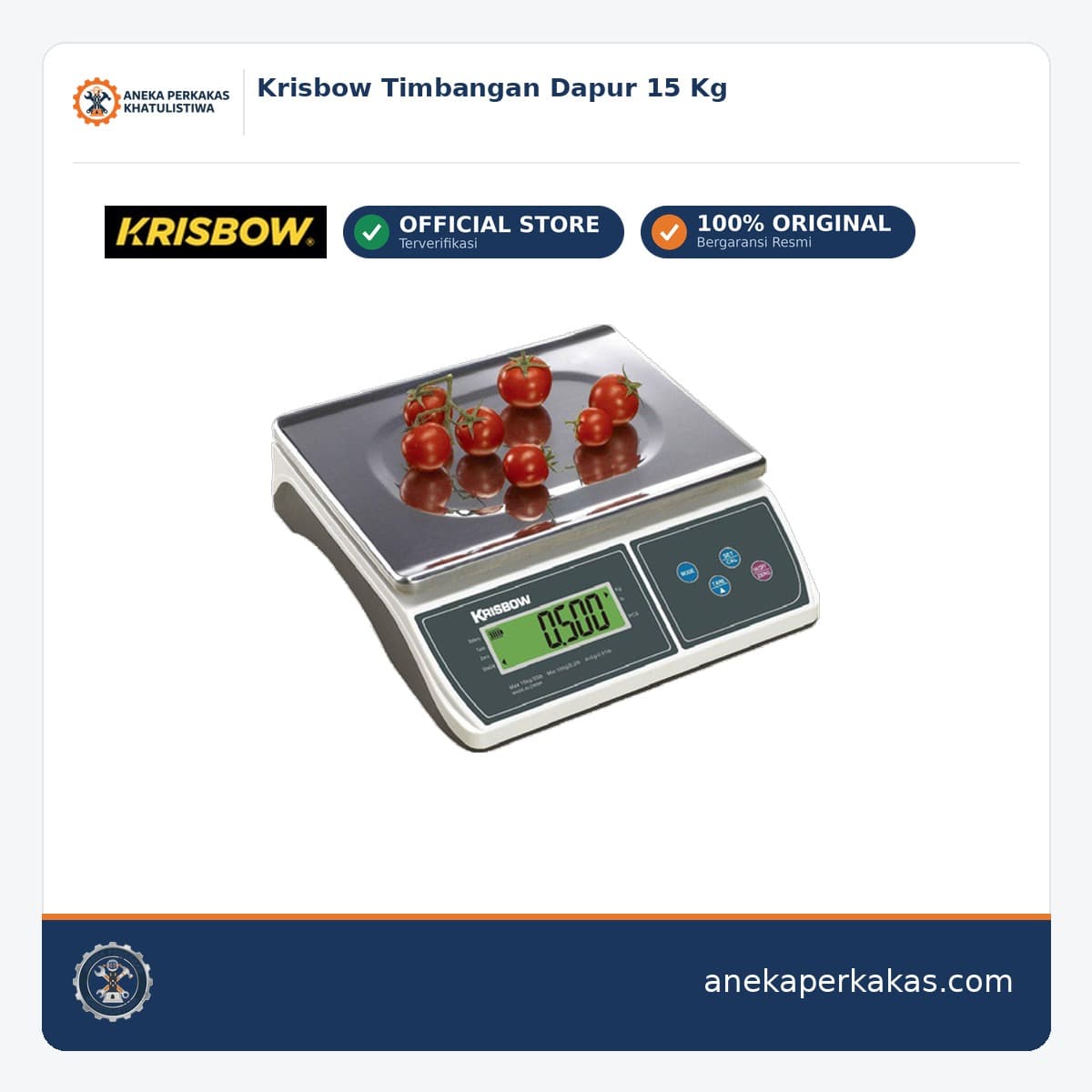 Krisbow Timbangan Dapur 15 Kg