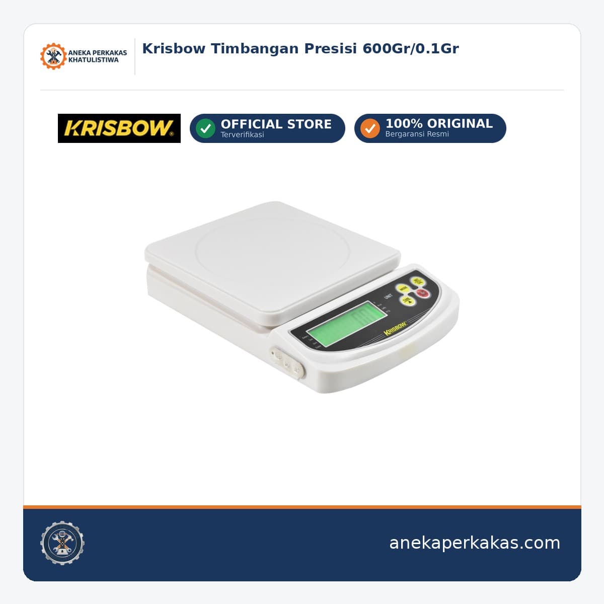 Krisbow Timbangan Presisi 600Gr/0.1Gr