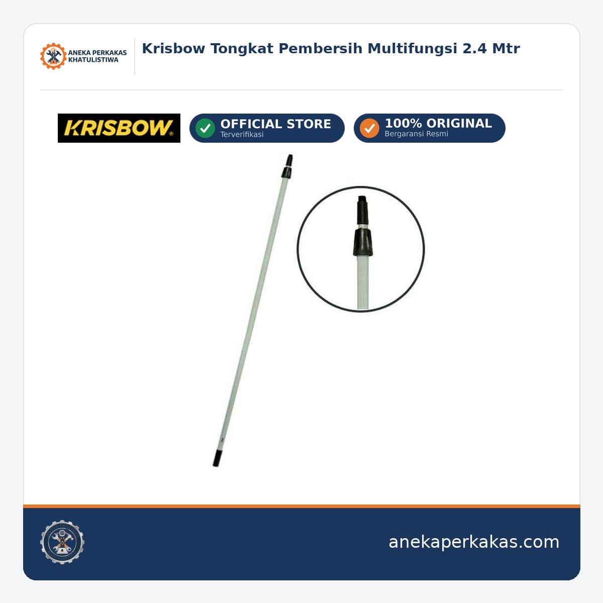 Krisbow Tongkat Pembersih Multifungsi 2.4 Mtr