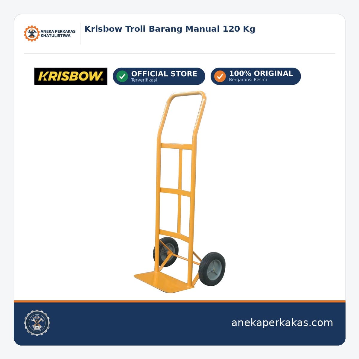 Krisbow Troli Barang Manual 120 Kg