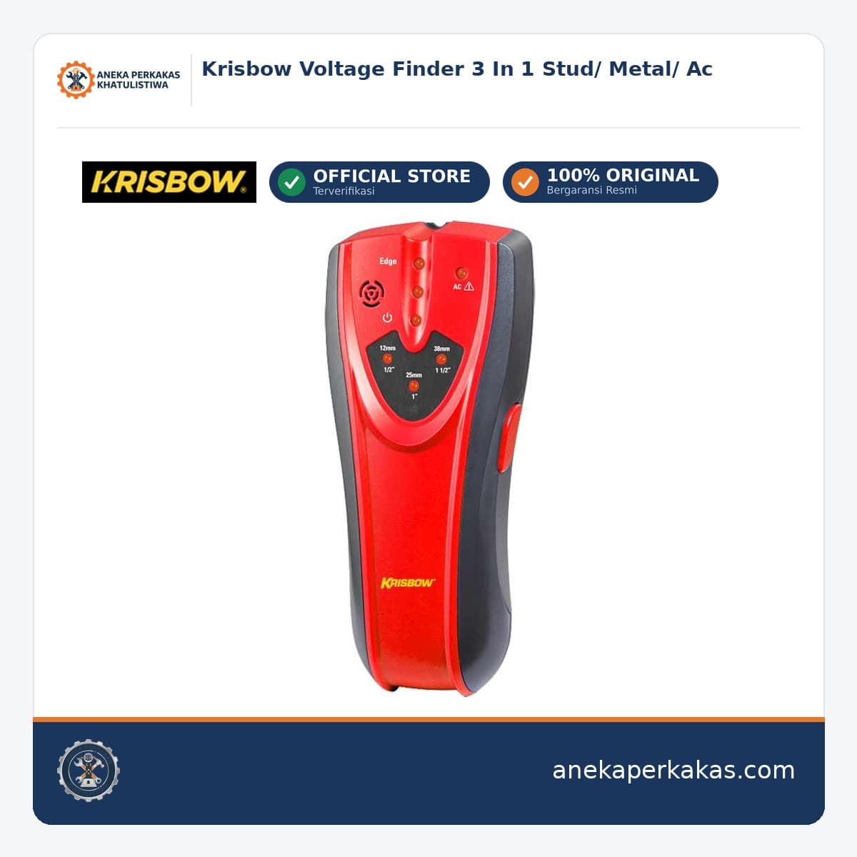 Krisbow Voltage Finder 3 In 1 Stud/ Metal/ Ac