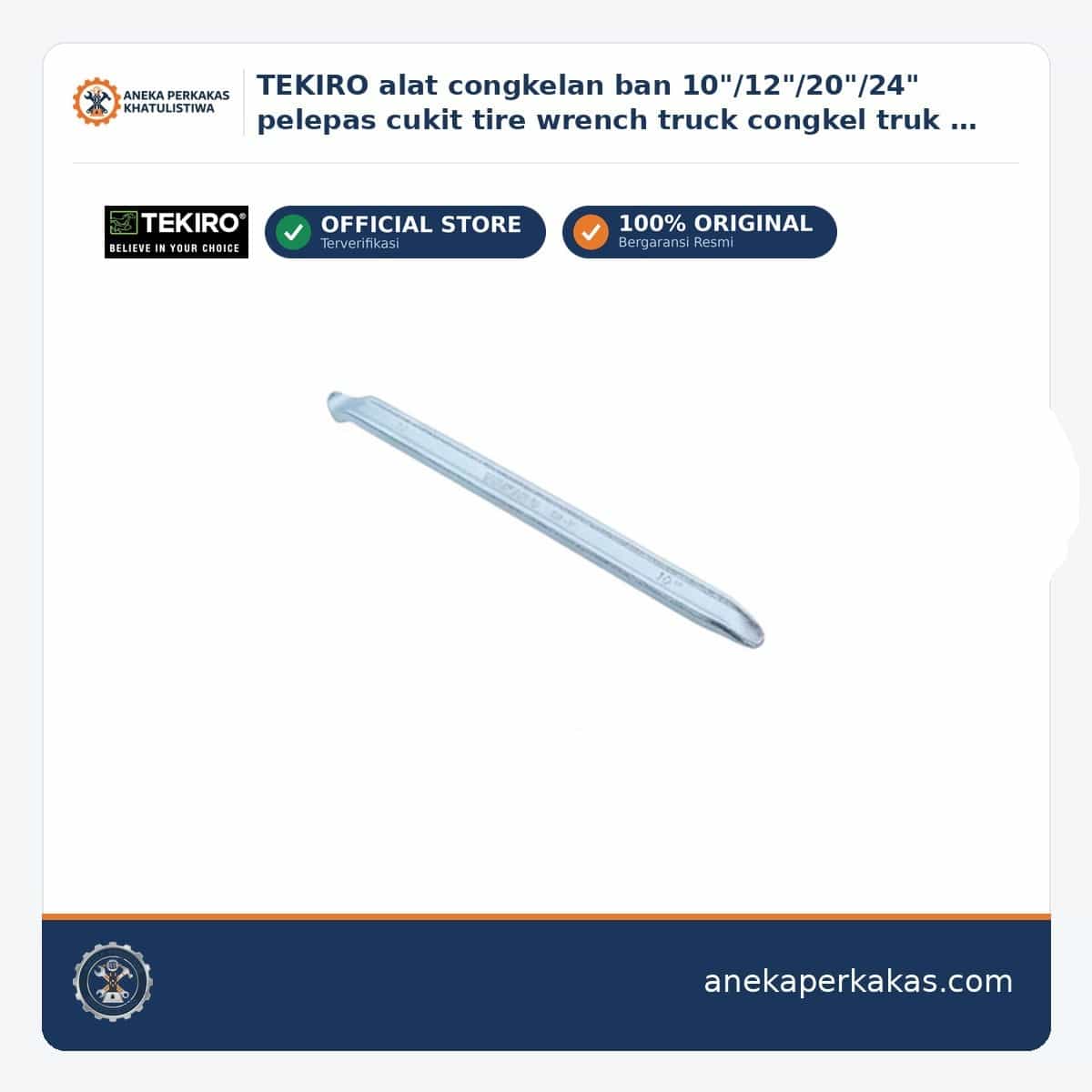 TEKIRO alat congkelan ban 10"/12"/20"/24" pelepas cukit tire wrench truck congkel truk motor mobil rim crowbar ORIGINAL