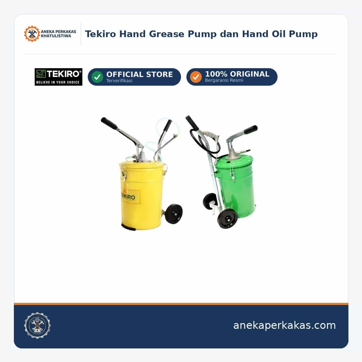 Tekiro Hand Grease Pump dan Hand Oil Pump β Peralatan Otomotif