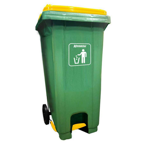 Krisbow 240 Ltr Tempat Sampah Plastik Outdoor Pedal