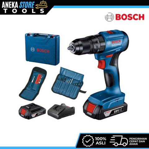 BOSCH GSB 185-LI Bor Cordless Brushless impact Drill ACC Kit 06019K31K2 18 volt 2 baterai