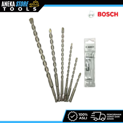 BOSCH SDS PLUS Mata Bor Beton 6 8 10 12 mm Tembok Hammer Drill Bit