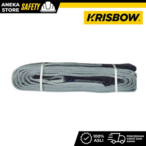 Krisbow Rope Webbing 4 Ton 4 mtr - Abu-Abu Webbing Sling