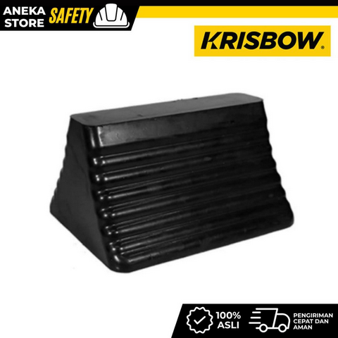 Krisbow Wheel Chock Penahan Ban 25x20x15 cm - Hitam