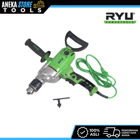 Electric Drill Mixer 16MM/Mesin Pengaduk Cat RYU RED16RE