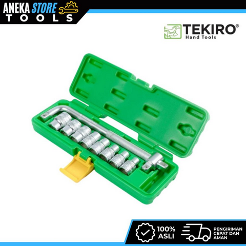 TEKIRO 1/2 INCH SET 6 PT 8 - 24 MM PLASTIK 10 PCS / KUNCI SOCK SET / SOCKET SET