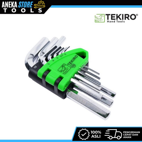 TEKIRO KUNCI L SET 8 PCS MM (PENDEK) /KUNCI L SET / TOOLS - ALAT PERKAKAS