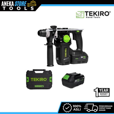 TEKIRO CORDLESS ROTARY HAMMER SDS PLUS XV BRUSHLESS 20 V / BOR BOBOK BETON